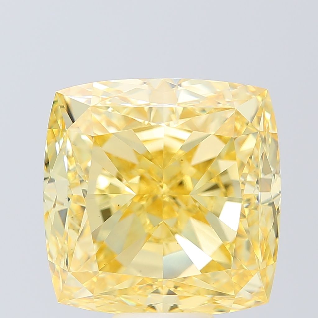 16.61 Carat Cushion Cut Fancy Yellow