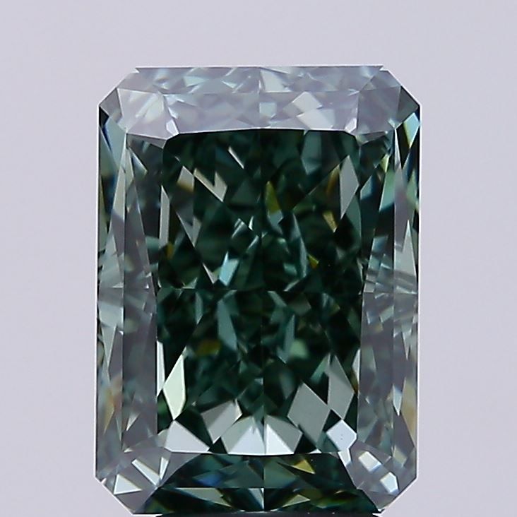 5.31 Carat Radiant Cut Fancy Green