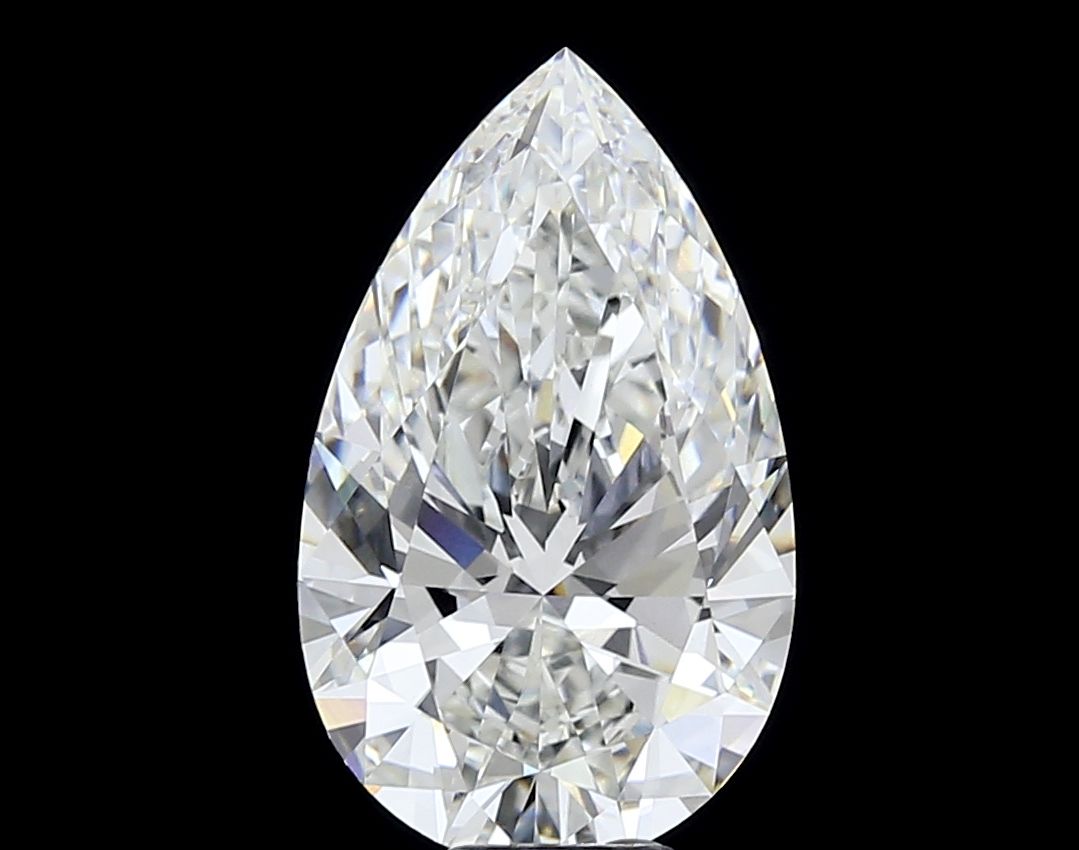 10.06 Carat G-VVS2 Pear Lab Diamond