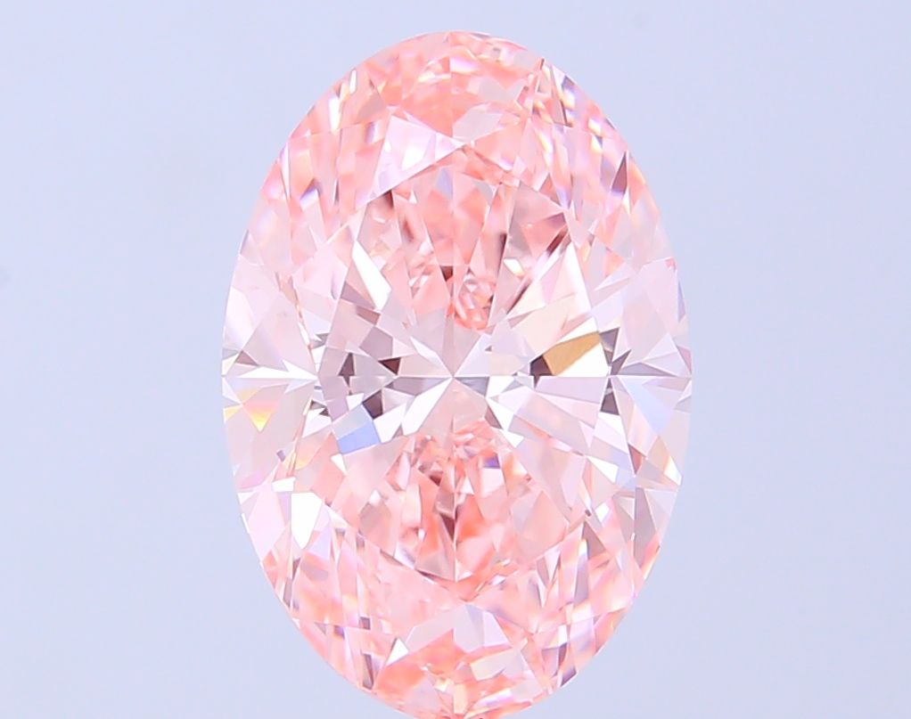 5.09 Carat Oval Cut Fancy Pink