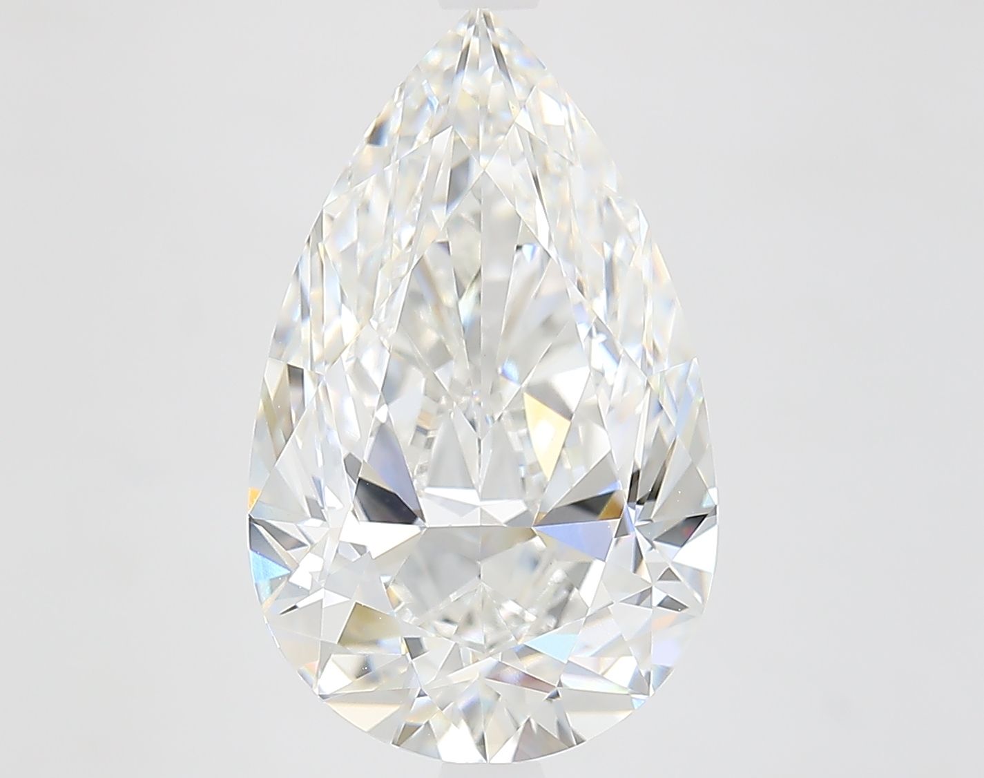 6.12 Carat F-VVS2 Pear Lab Diamond