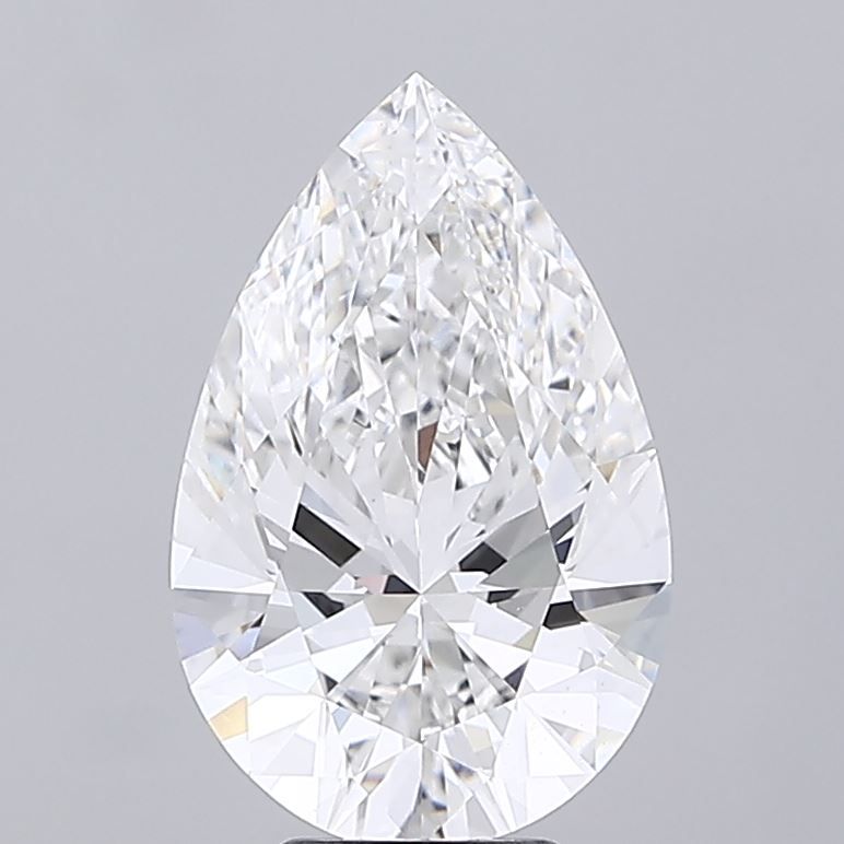 6.05 Carat E-VVS2 Pear Lab Diamond