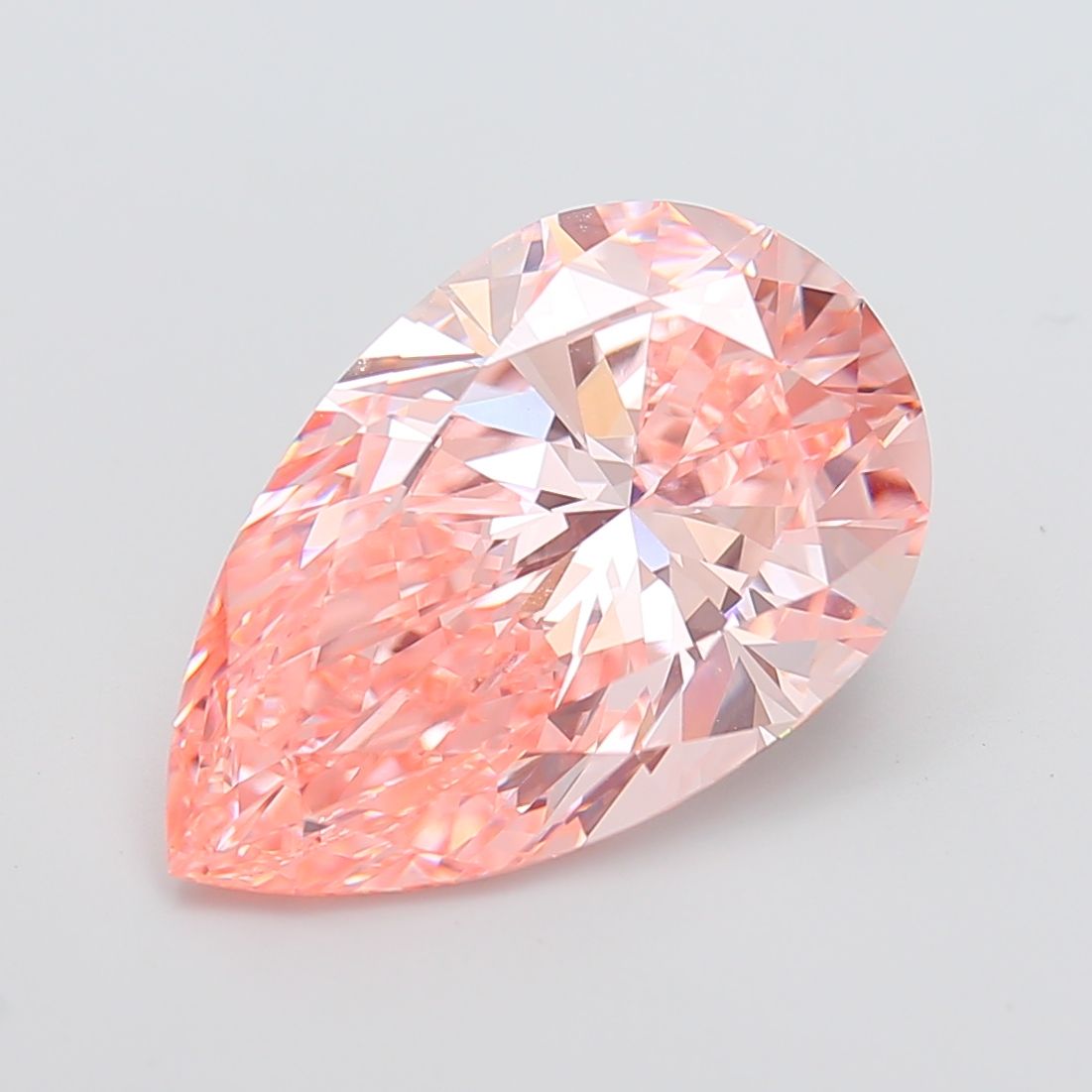 10.08 Carat Pear Cut Fancy Pink