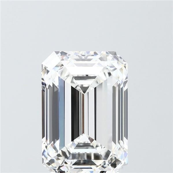 6.08 Carat F-VVS2 Emerald Lab Diamond
