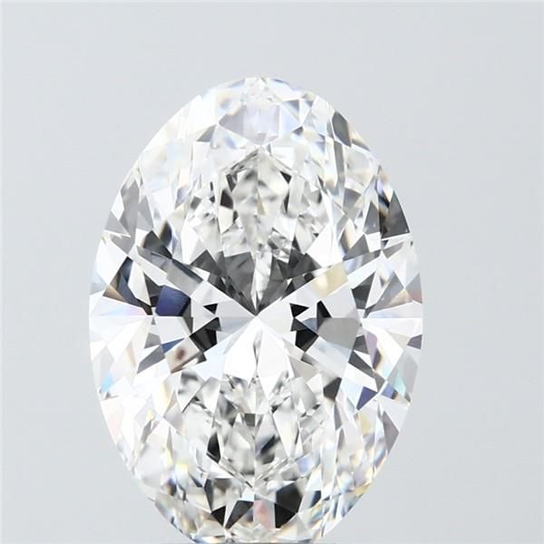 3.52 Carat F-VVS2 Oval Lab Diamond