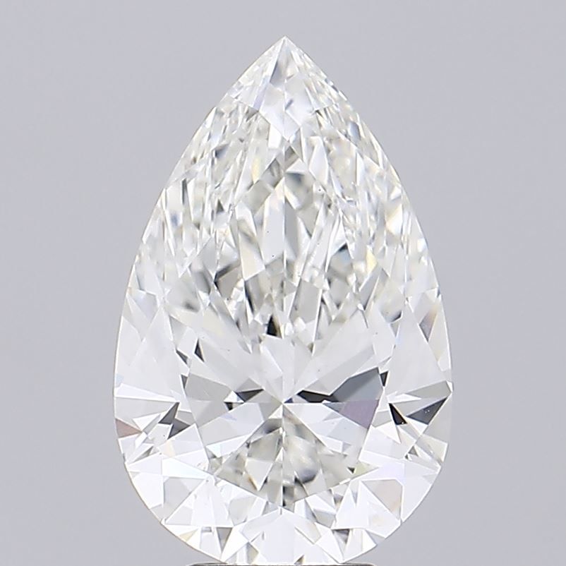 6.05 Carat G-VS1 Pear Lab Diamond