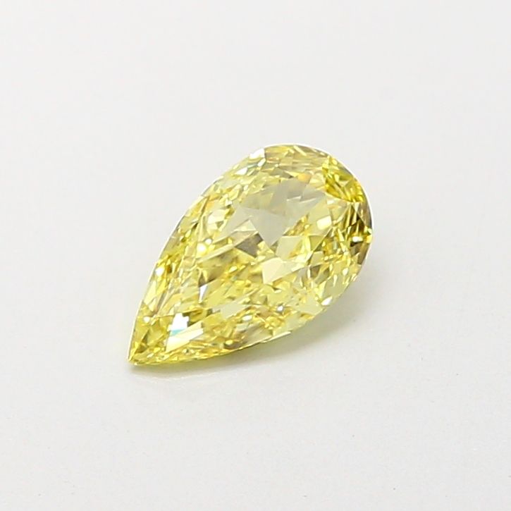 0.84 Carat Pear Cut Fancy Yellow