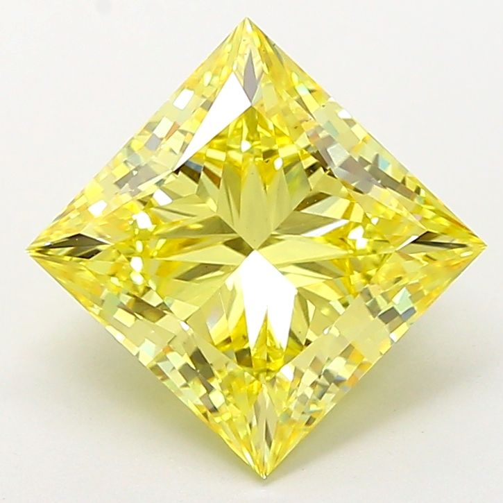 5.10 Carat Princess Cut Fancy Yellow