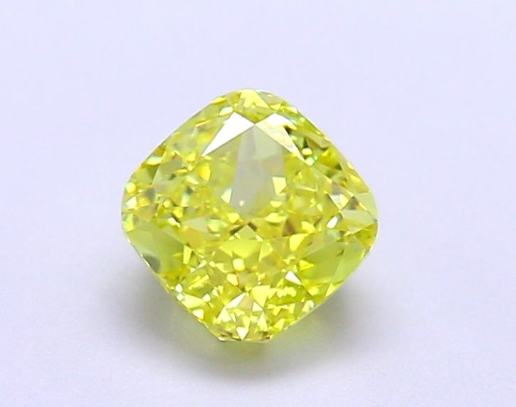 1.08 Carat Cushion Cut Fancy Yellow