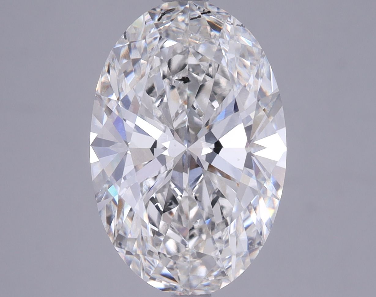 3.82 Carat F-SI1 Oval Lab Diamond