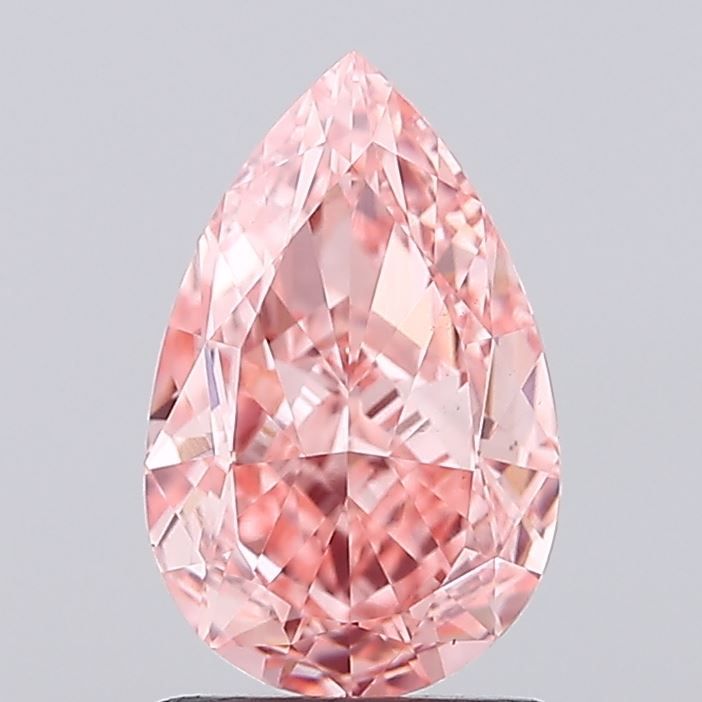 1.75 Carat Pear Cut Fancy Pink