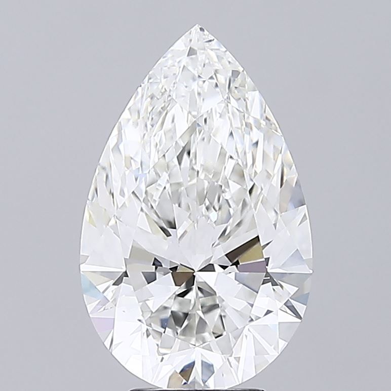 5.06 Carat F-VVS1 Pear Lab Diamond