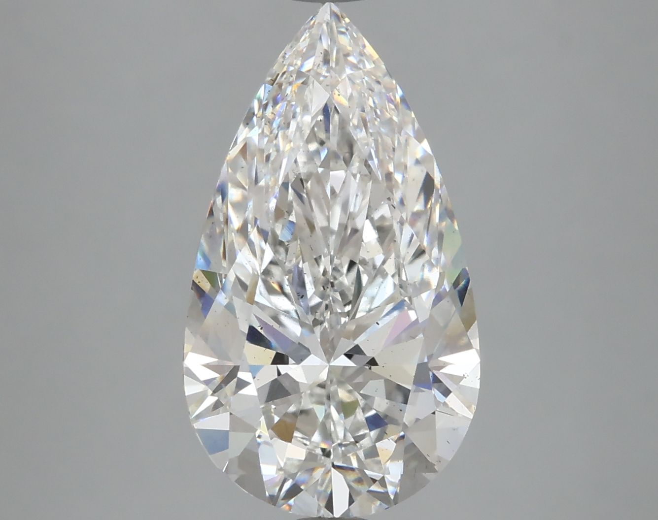 4.00 Carat F-SI1 Pear Lab Diamond