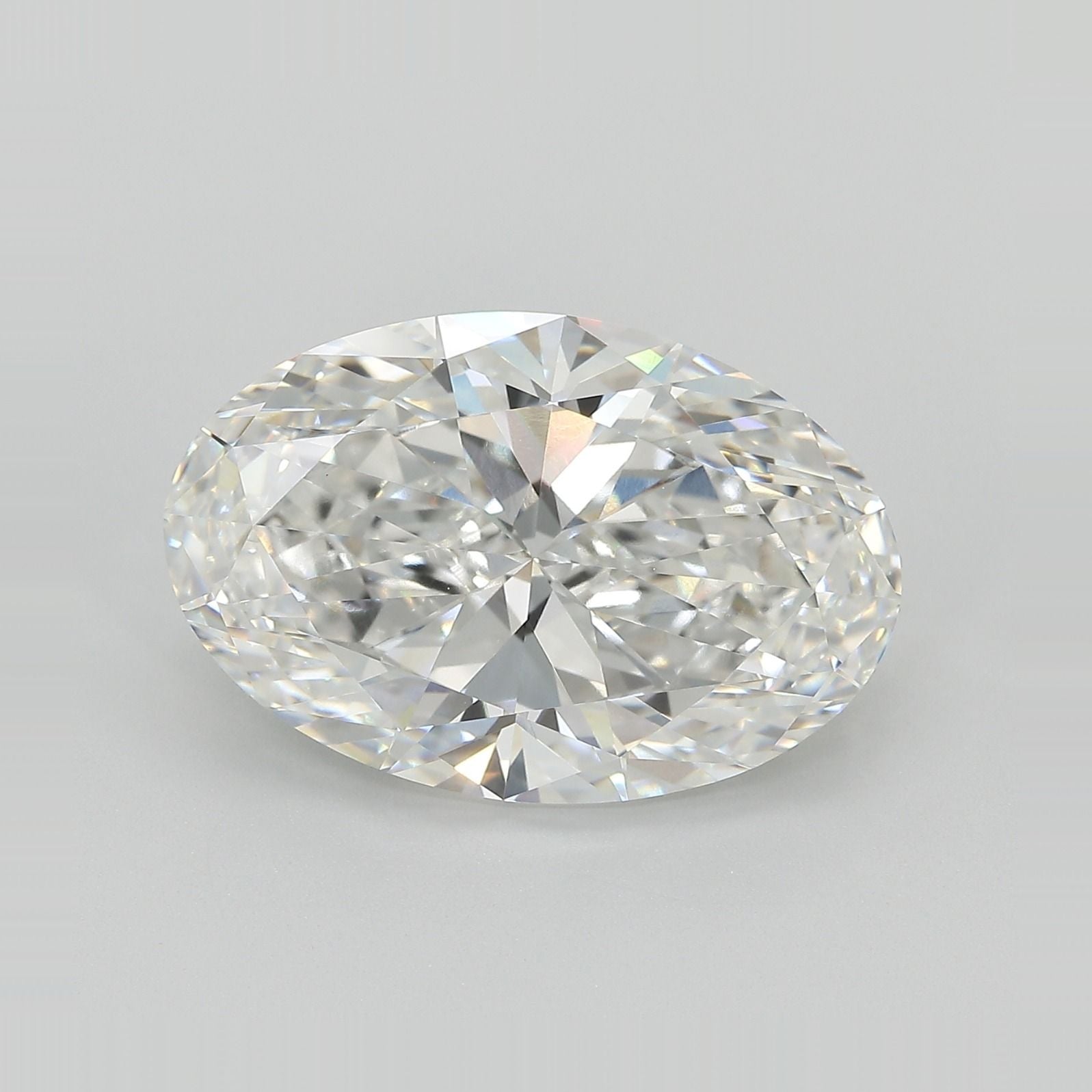 9.38 Carat F-VVS2 Oval Lab Diamond