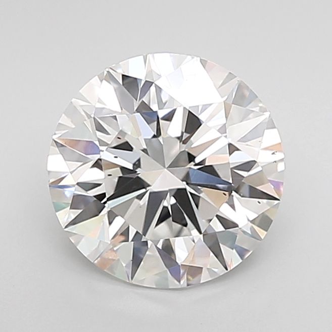 2.74 Carat D-VS2 Round Lab Diamond