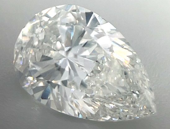 0.91 Carat G-SI1 Pear Cut Diamond