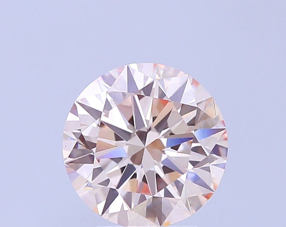 3.08 Carat Round Cut Fancy Pink
