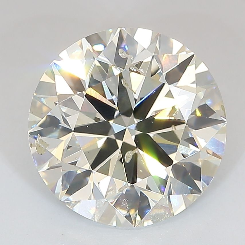 4.02 Carat J-SI2 Round Lab Diamond