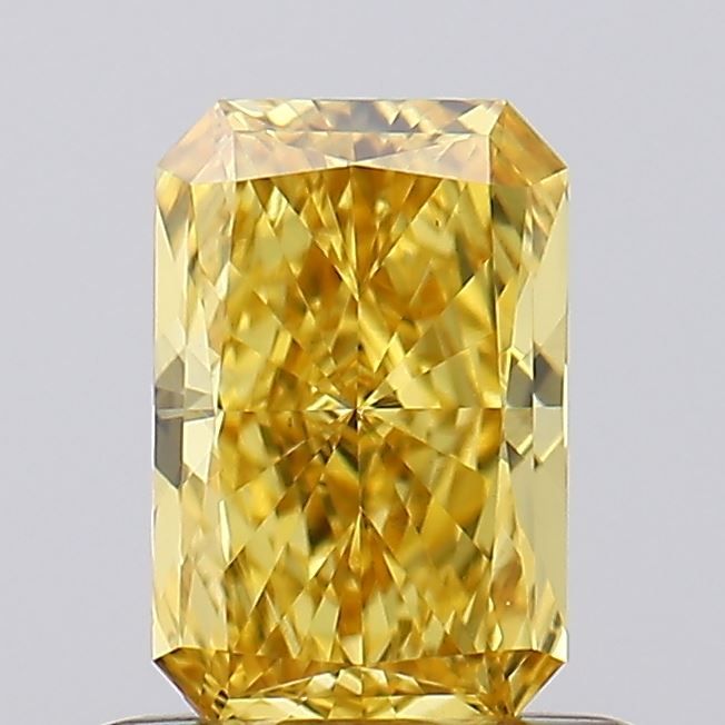 0.59 Carat Radiant Cut Fancy Yellow