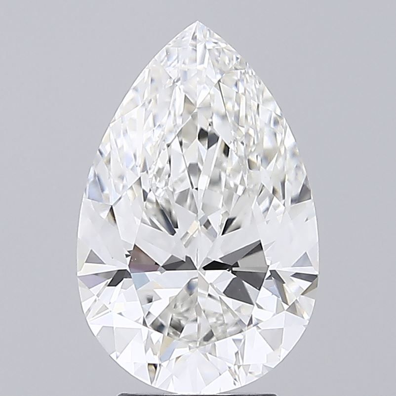 4.11 Carat F-VVS2 Pear Lab Diamond