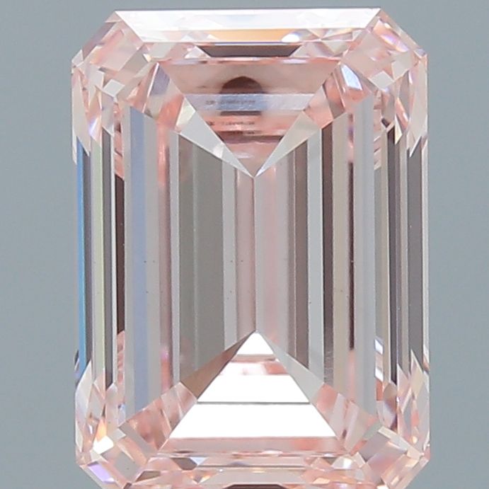 3.01 Carat Emerald Cut Fancy Pink