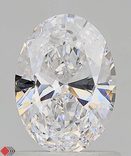 1.00 Carat D-VVS2 Oval Lab Diamond