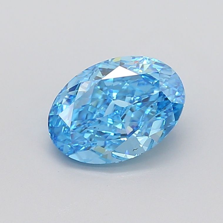 2.70 Carat Oval Cut Fancy Blue