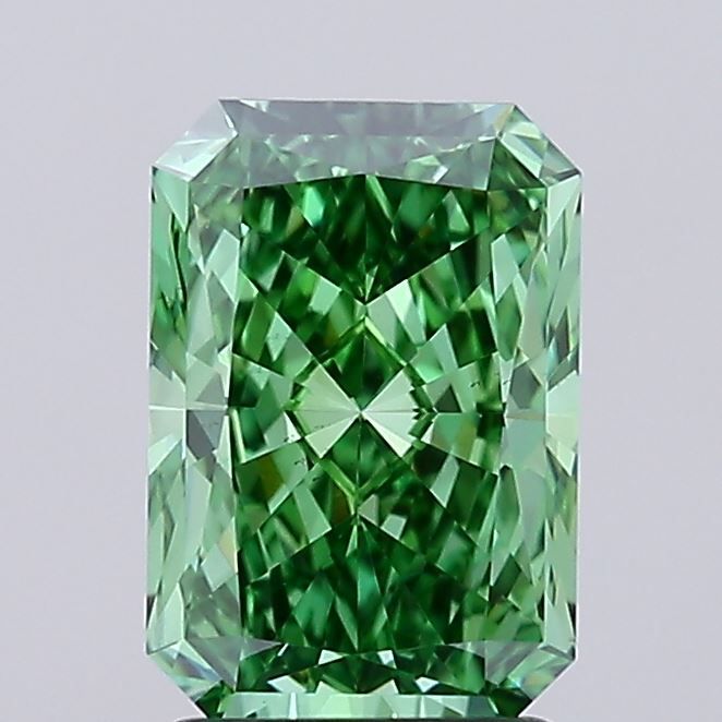 2.08 Carat Radiant Cut Fancy Green
