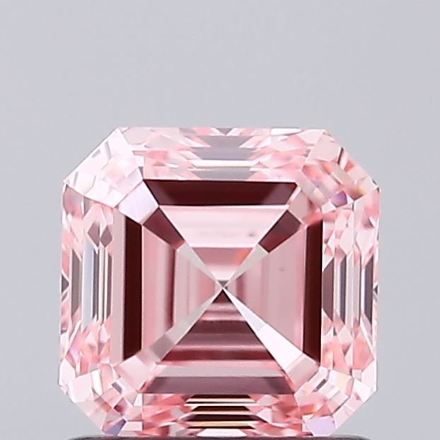 1.08 Carat Asscher Cut Fancy Pink