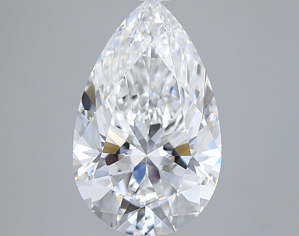 3.05 Carat E-VVS2 Pear Lab Diamond