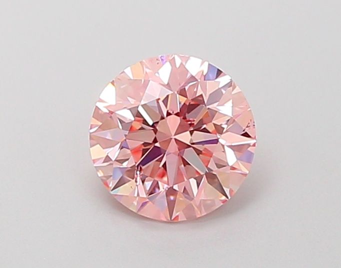 0.96 Carat Round Cut Fancy Pink