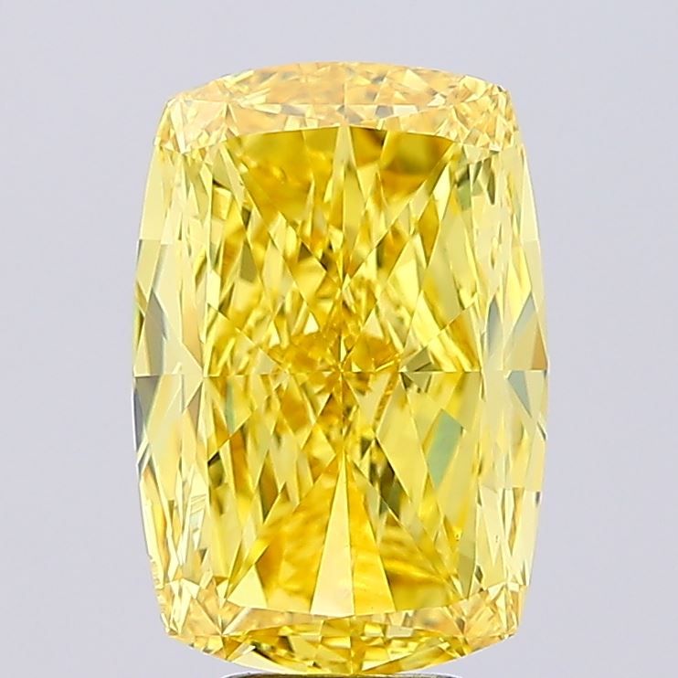 8.54 Carat Cushion Cut Fancy Yellow