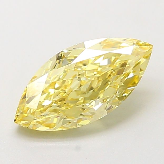 0.98 Carat Marquise Cut Fancy Yellow