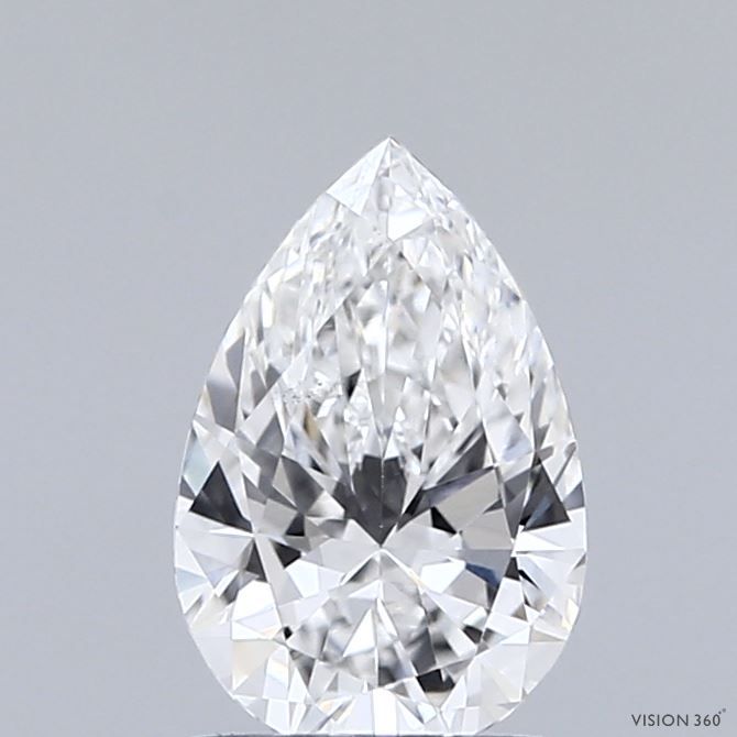 1.00 Carat E-VS1 Pear Lab Diamond