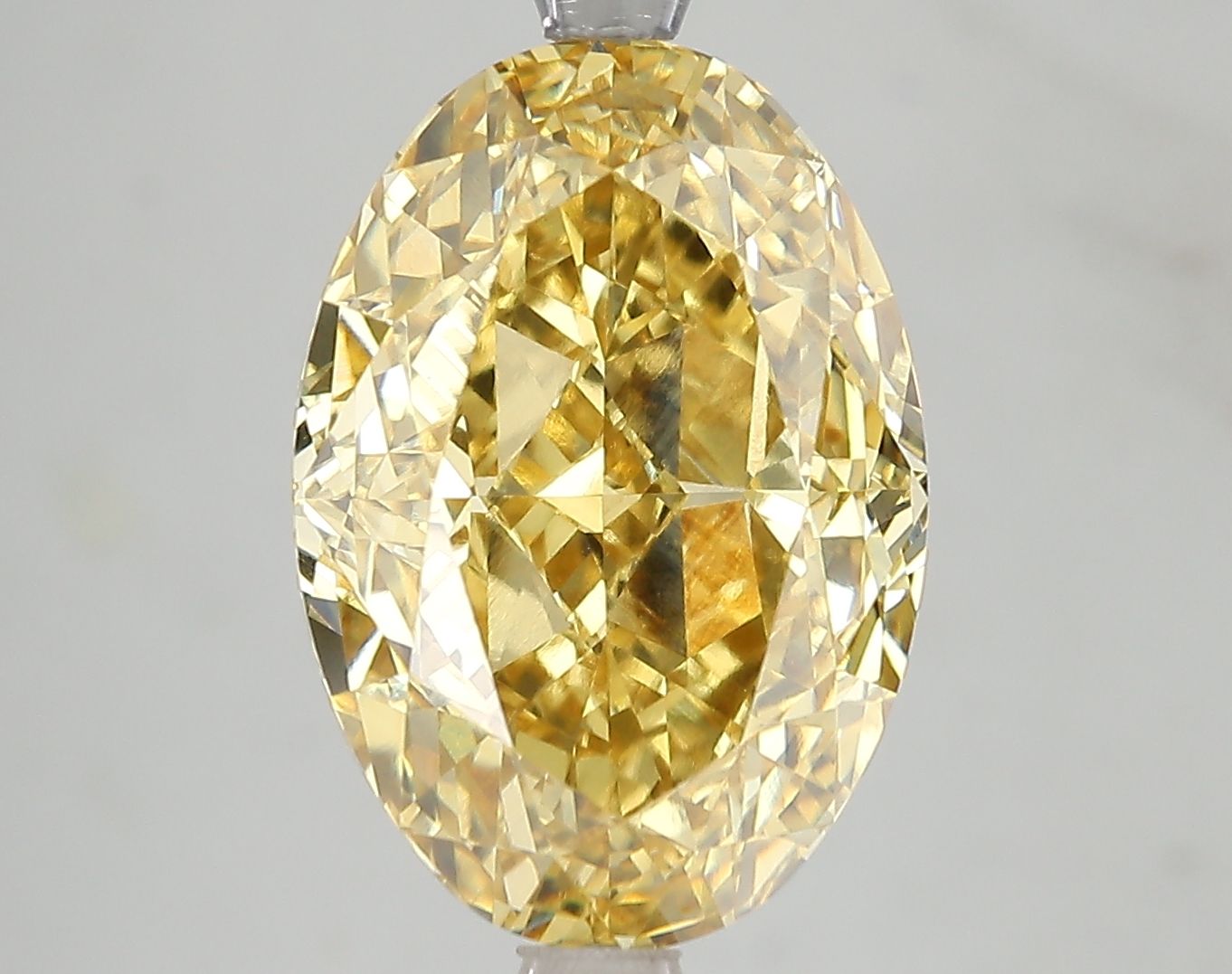 7.25 Carat Oval Cut Fancy Yellow