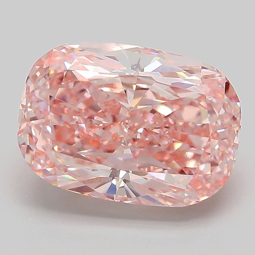 5.04 Carat Cushion Cut Fancy Pink