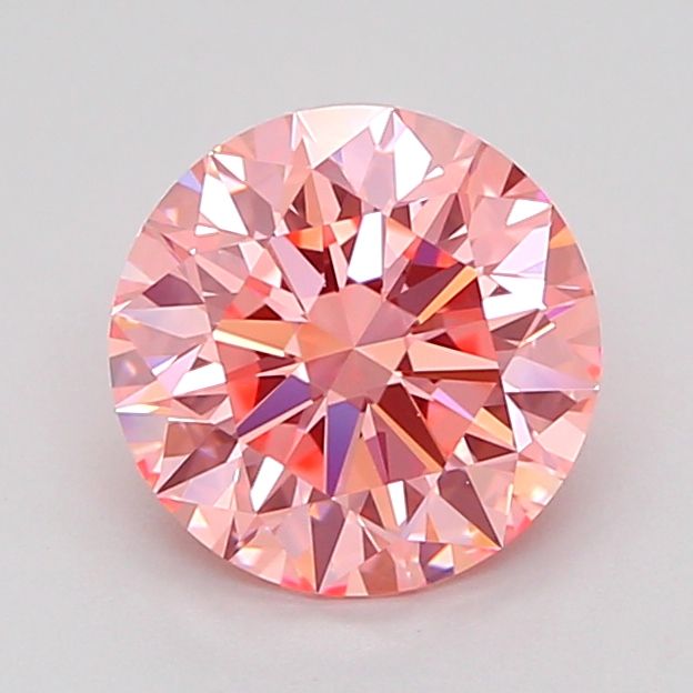1.52 Carat Round Cut Fancy Pink