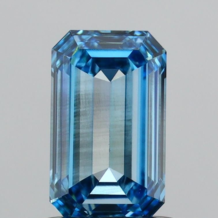 1.09 Carat Emerald Cut Fancy Blue