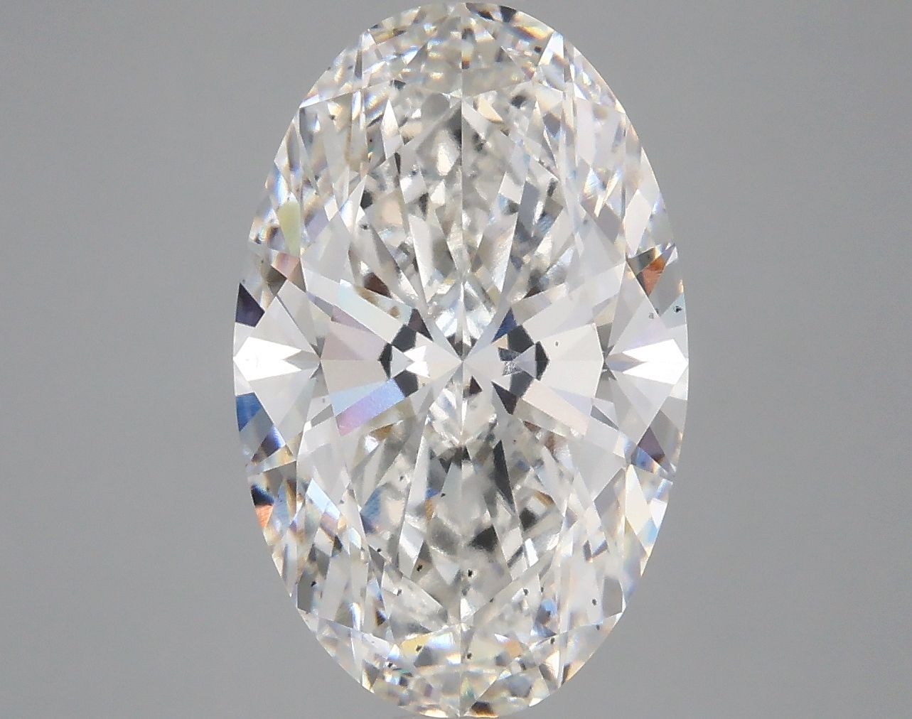 5.36 Carat F-SI1 Oval Lab Diamond