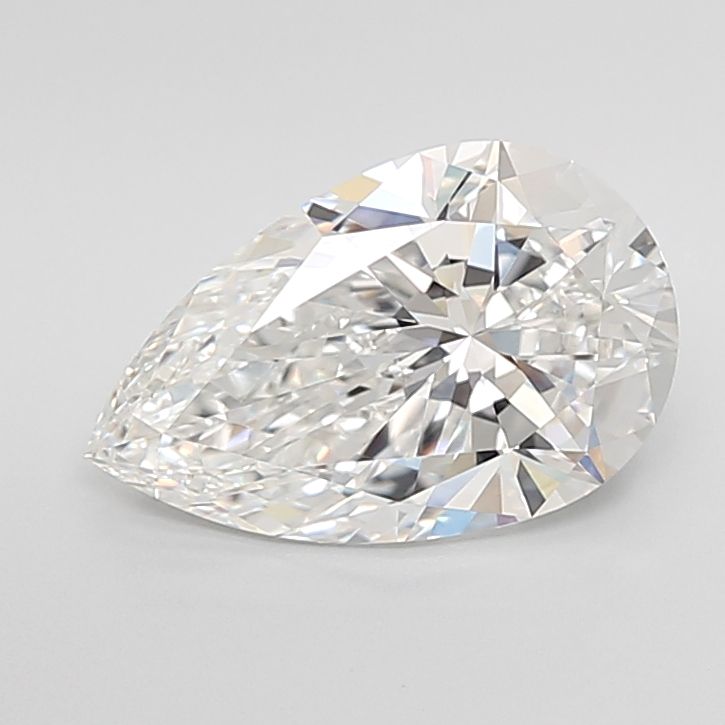 3.00 Carat F-VVS2 Pear Lab Diamond