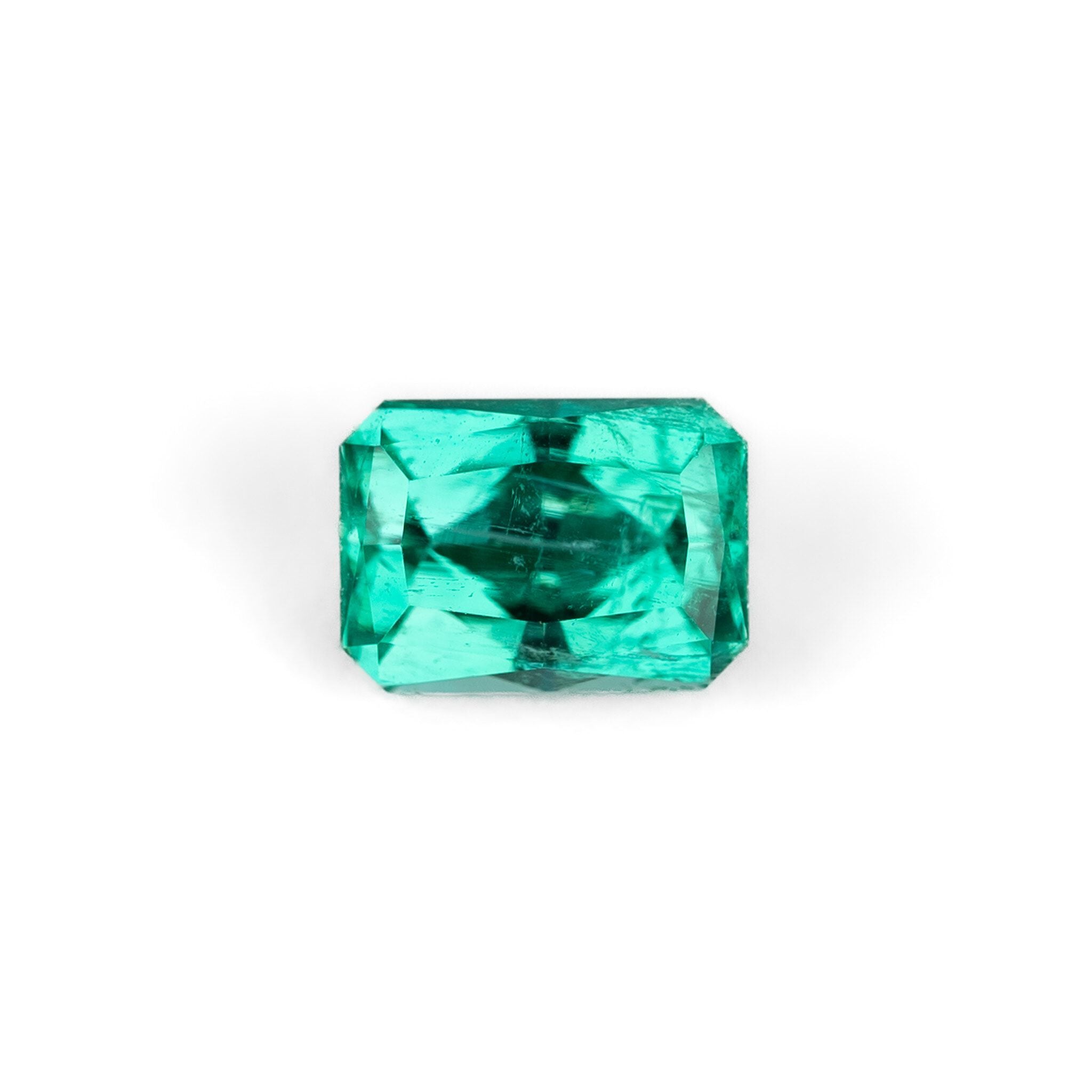 1.71 Carat Radiant Cut Green Emerald