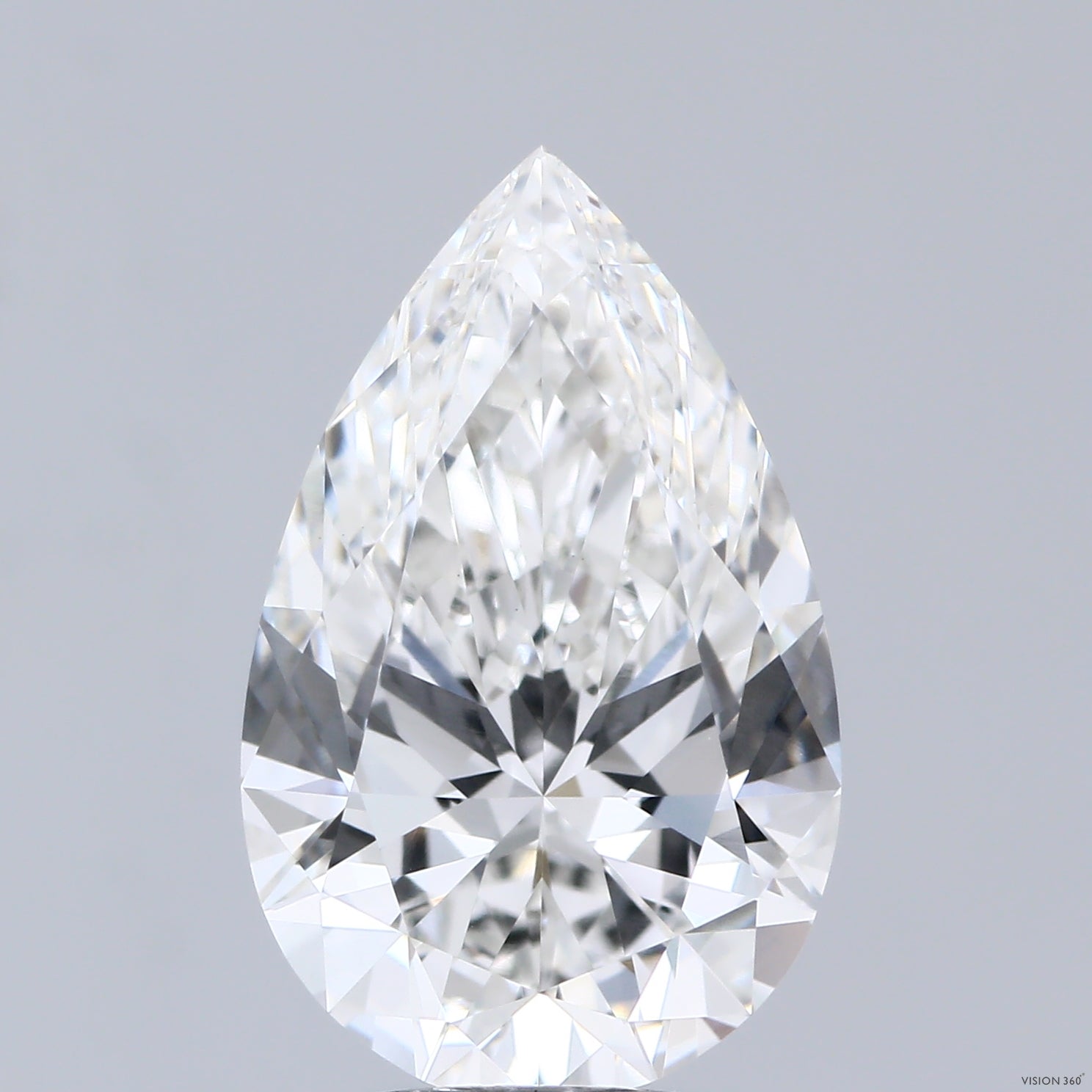 5.04 Carat G-VVS2 Pear Lab Diamond