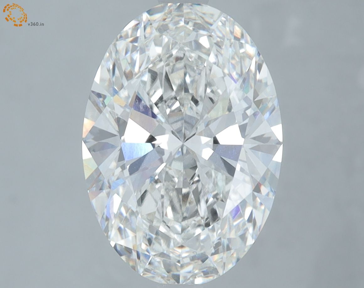 3.57 Carat F-VVS2 Oval Lab Diamond