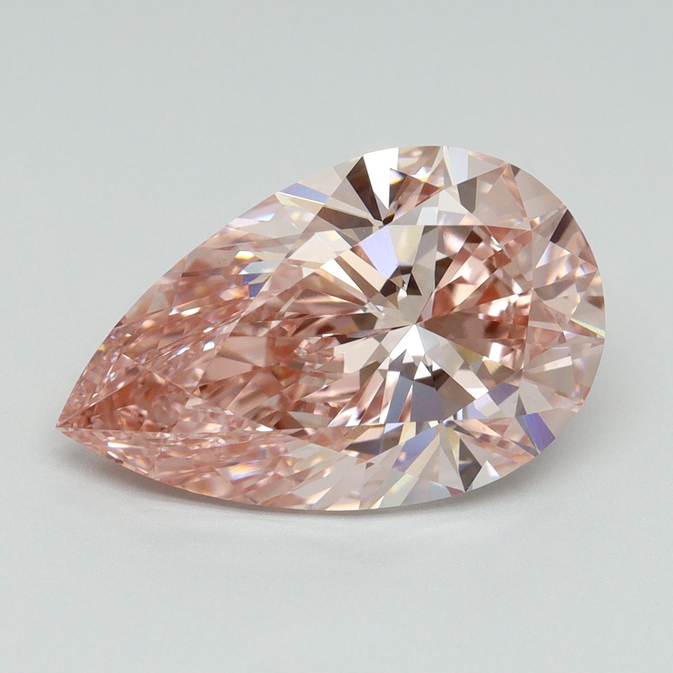 5.20 Carat Pear Cut Fancy Pink