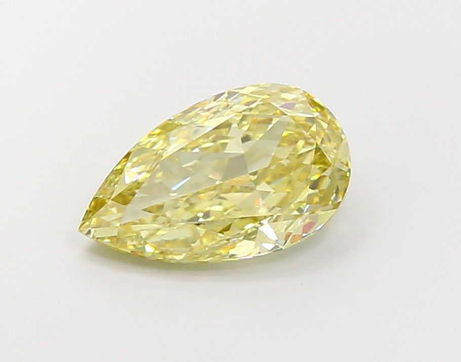 3.56 Carat Pear Cut Fancy Yellow