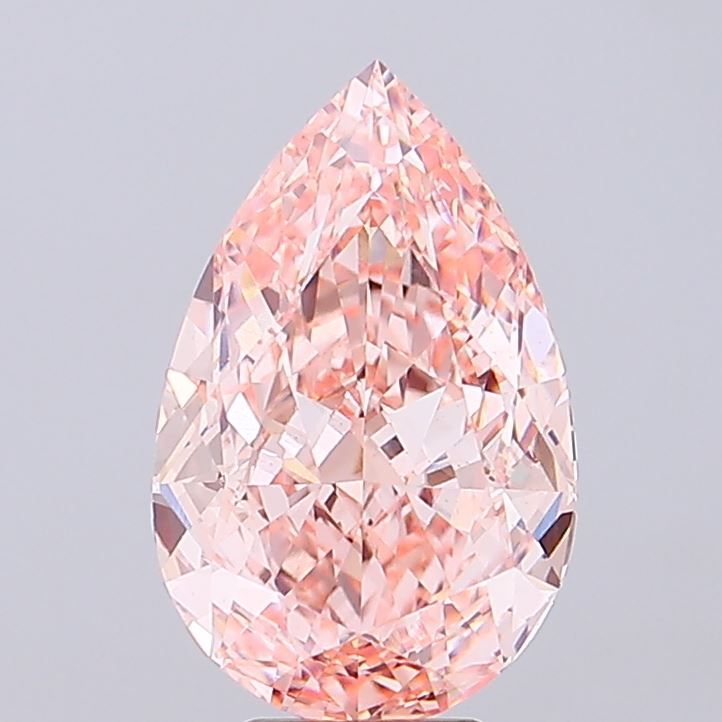 7.23 Carat Pear Cut Fancy Pink