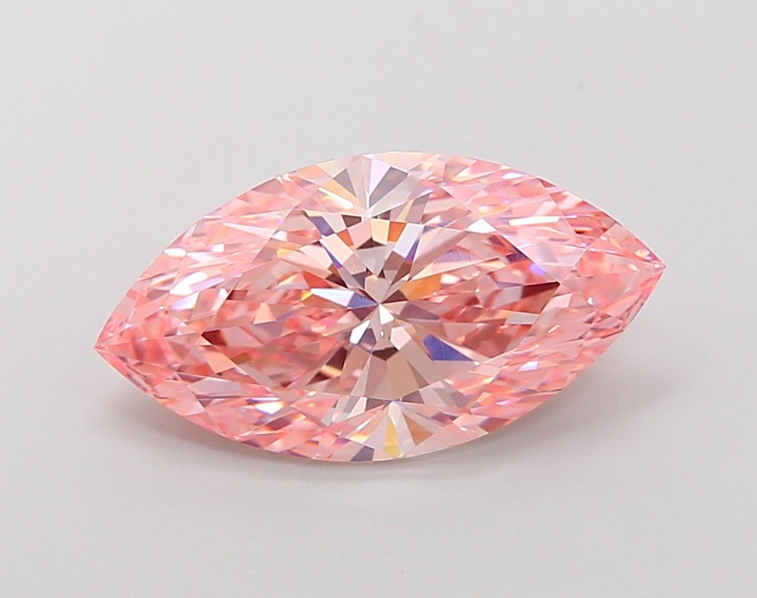 4.06 Carat Marquise Cut Fancy Pink
