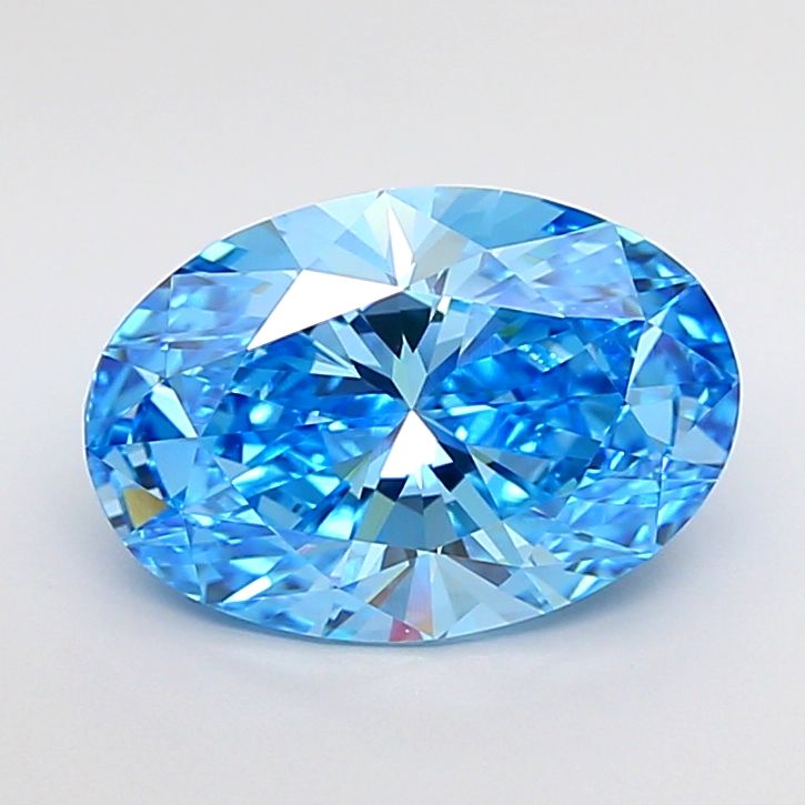 3.10 Carat Oval Cut Fancy Blue