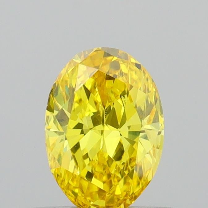 0.50 Carat Oval Cut Fancy Yellow