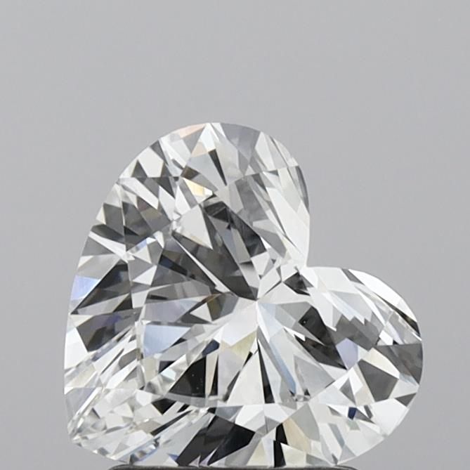 1.78 Carat F-VVS2 Heart Lab Diamond